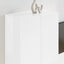 TV vægskab Høj gloss hvid 59,5 x 31 x 60 cm Konstrueret træ