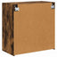 TV vægskab Røget eg 59,5 x 31 x 60 cm Konstrueret træ
