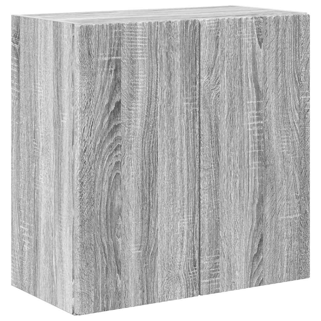 TV vægskab Grå Sonoma 59,5 x 31 x 60 cm Konstrueret træ