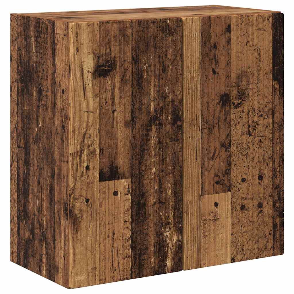 TV vægskab Gammelt træ 59,5 x 31 x 60 cm Konstrueret træ
