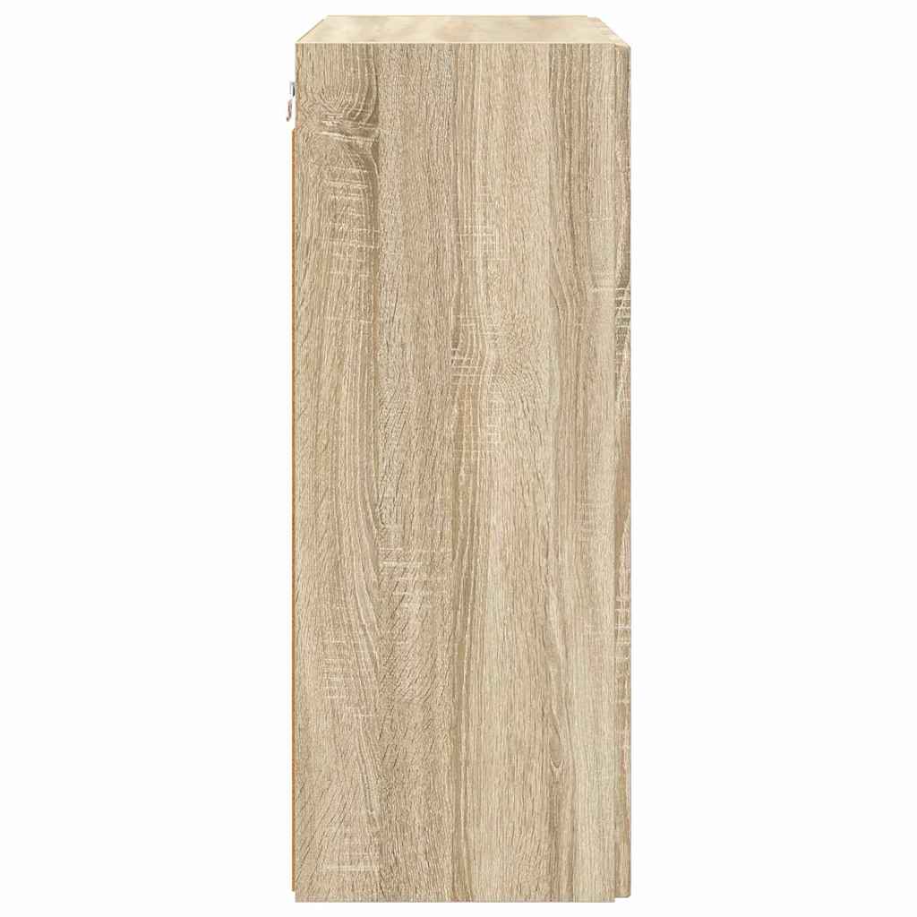 TV vægskab Sonoma eg 59,5 x 31 x 80 cm Konstrueret træ