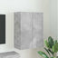 TV vægskab Beton Grå 59,5 x 31 x 80 cm Konstrueret træ