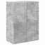 TV vægskab Beton Grå 59,5 x 31 x 80 cm Konstrueret træ