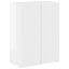 TV vægskab Høj gloss hvid 59,5 x 31 x 80 cm Konstrueret træ