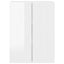 TV vægskab Høj gloss hvid 59,5 x 31 x 80 cm Konstrueret træ