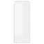 TV vægskab Høj gloss hvid 59,5 x 31 x 80 cm Konstrueret træ