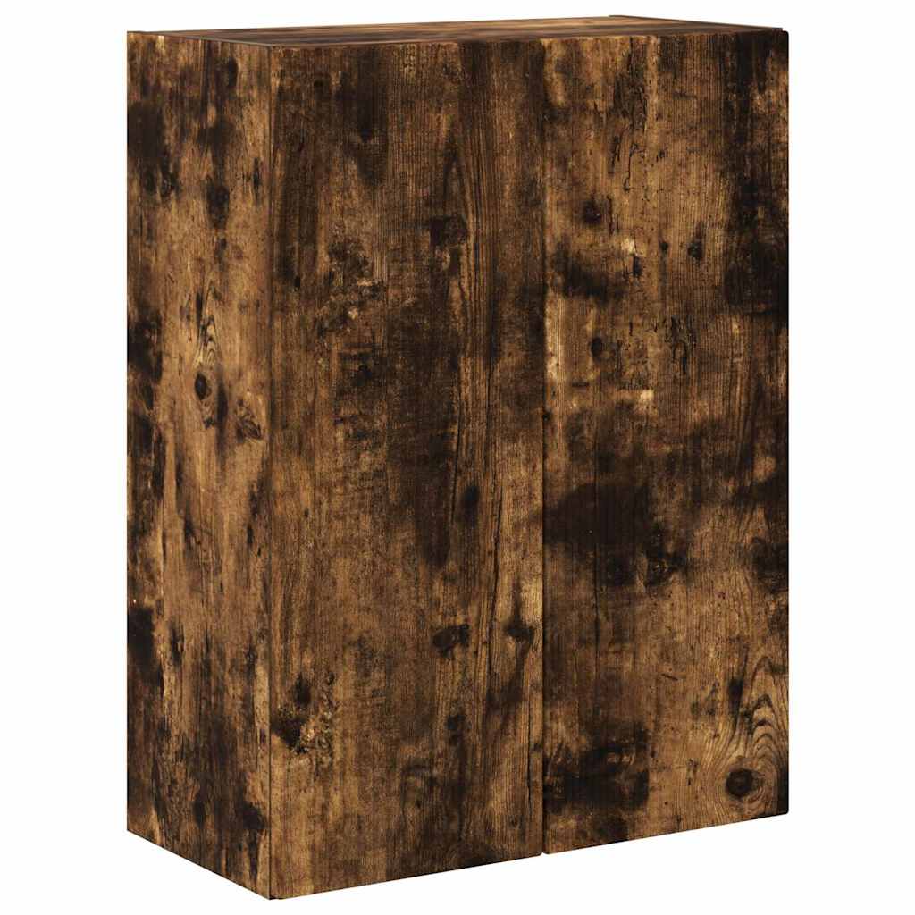 TV vægskab Røget eg 59,5 x 31 x 80 cm Konstrueret træ