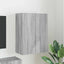 TV vægskab Grå Sonoma 59,5 x 31 x 80 cm Konstrueret træ