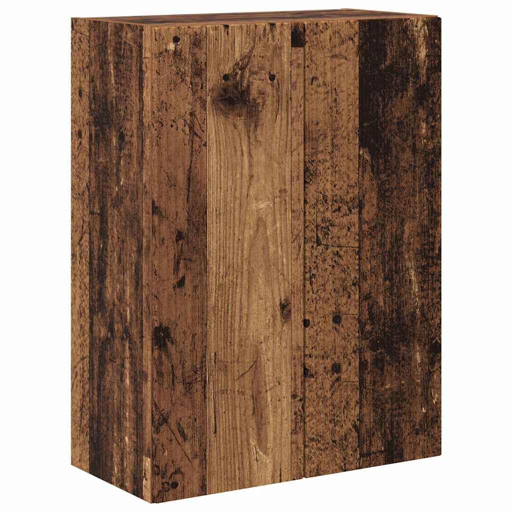 TV vægskab Gammelt træ 59,5 x 31 x 80 cm Konstrueret træ
