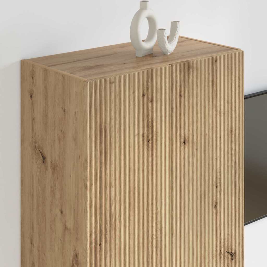 TV vægskab Artisan Egetræ 59,5 x 31 x 80 cm Konstrueret træ