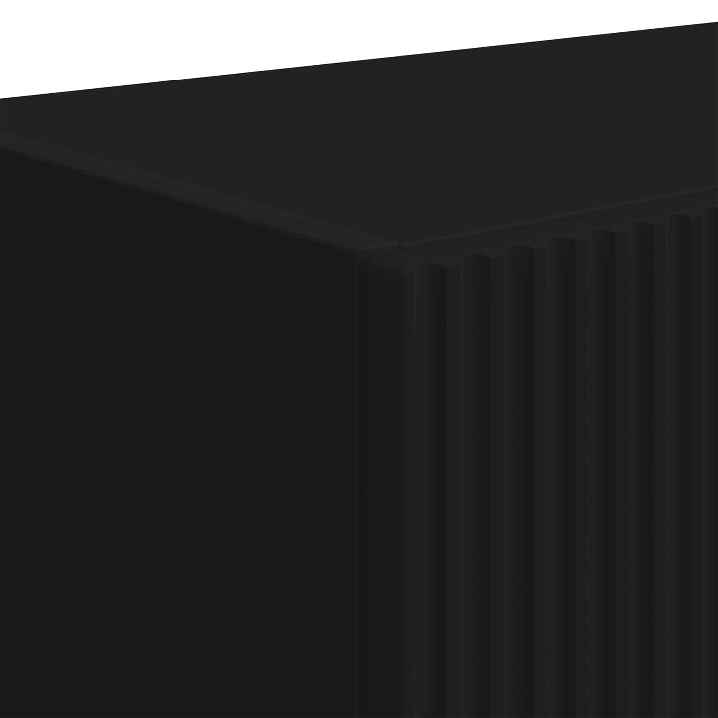TV vægskab Vægmonteret Sort 59,5 x 31 x 100 cm Konstrueret træ