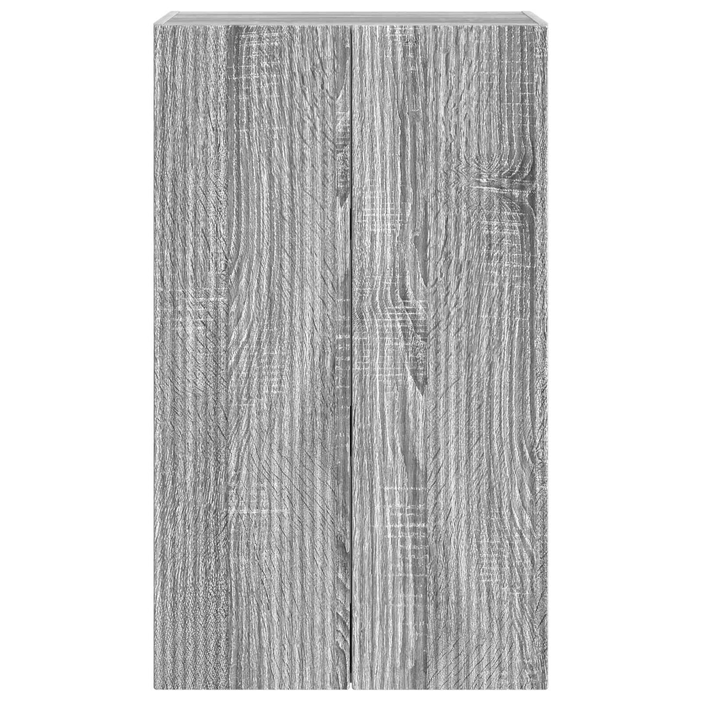 TV vægskab Grå Sonoma 59,5 x 31 x 100 cm Konstrueret træ