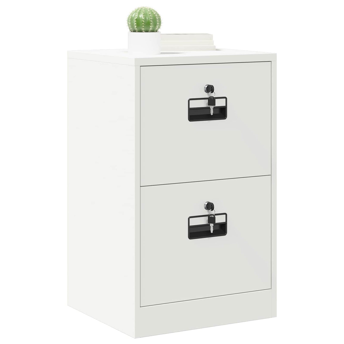 Fil kabinett med hylde Hvid 45,5 x 42 x 74,5 cm Koldvalset Stål