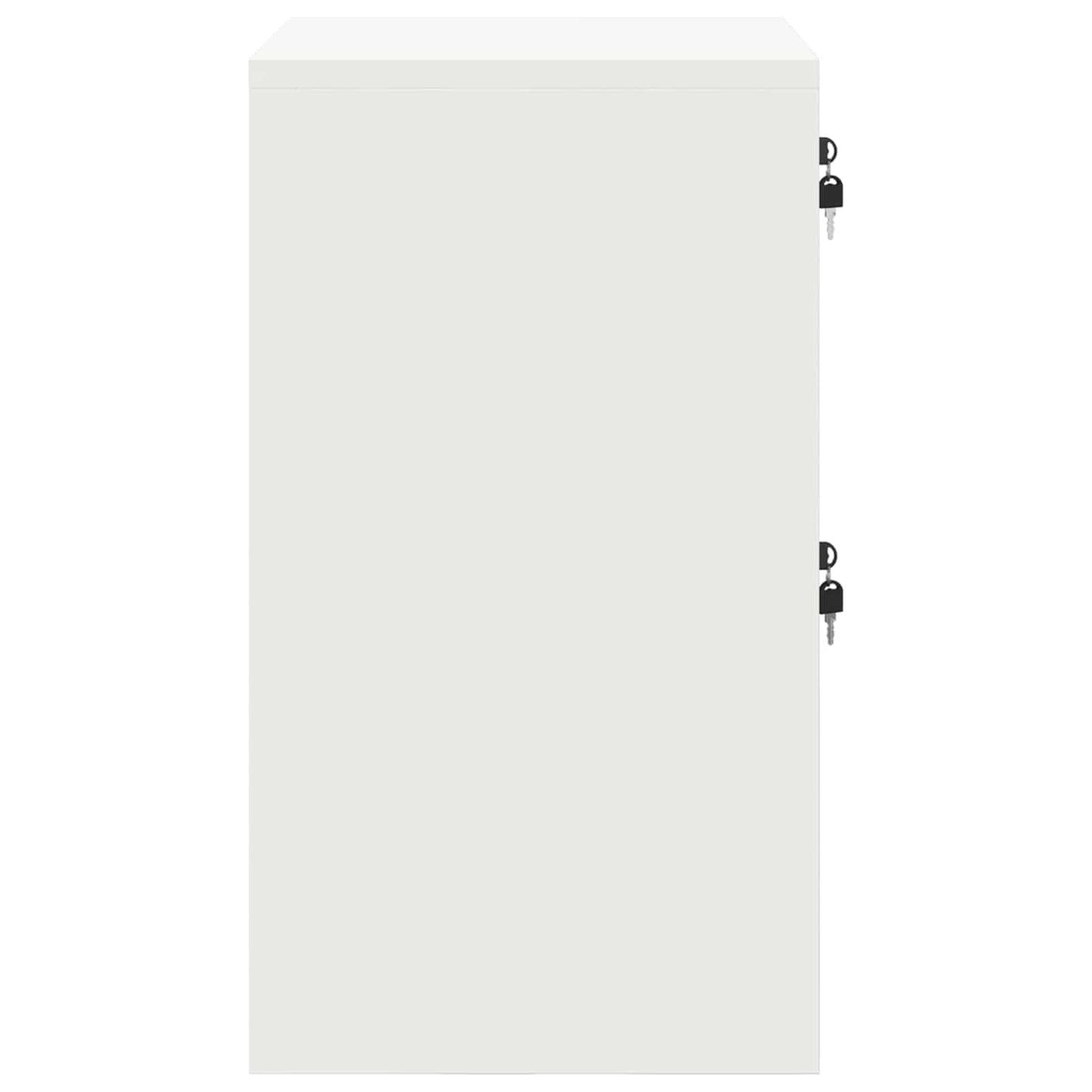 Fil kabinett med hylde Hvid 45,5 x 42 x 74,5 cm Koldvalset Stål