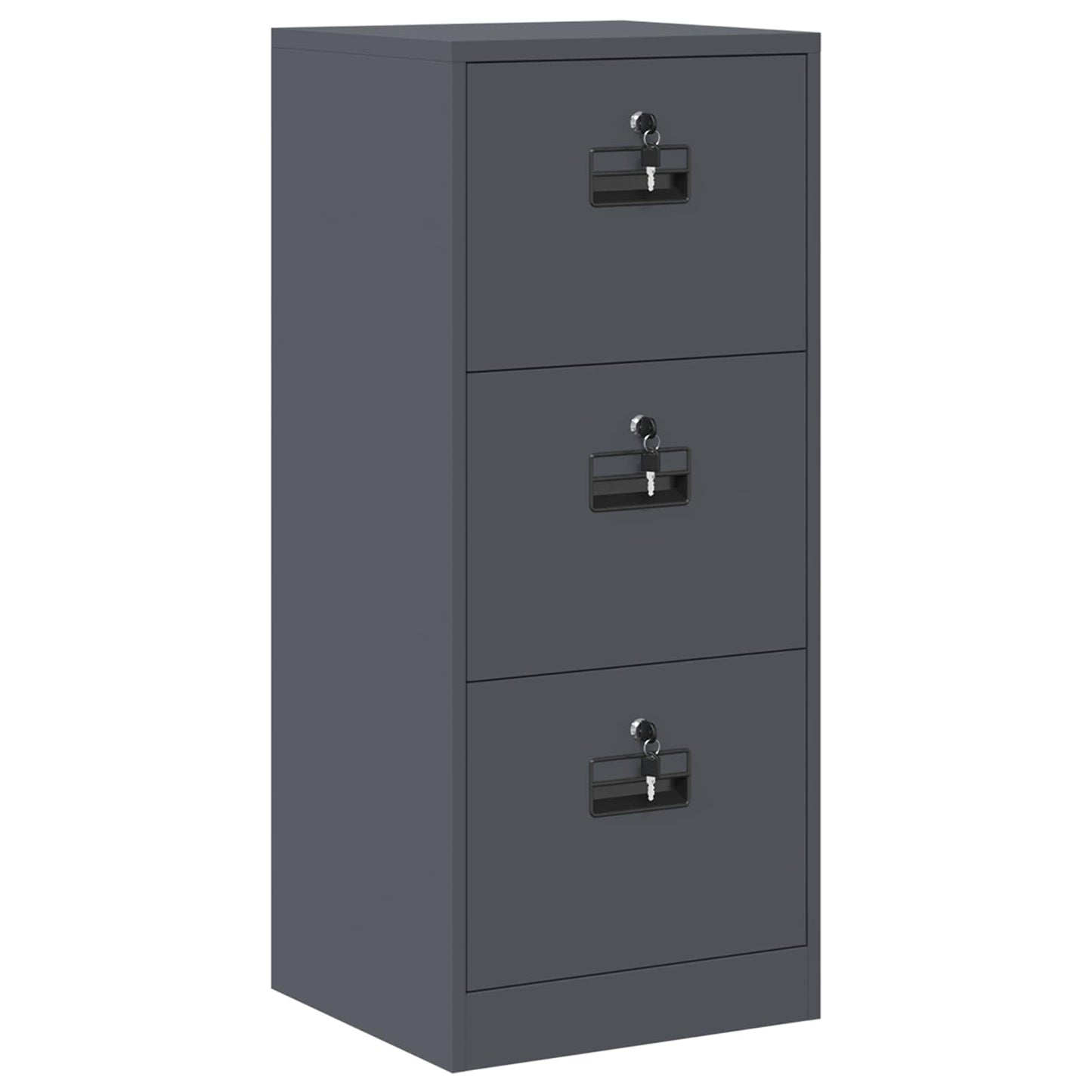 Fil kabinett Antracit 45,5 x 42 x 106,5 cm Koldvalset Stål