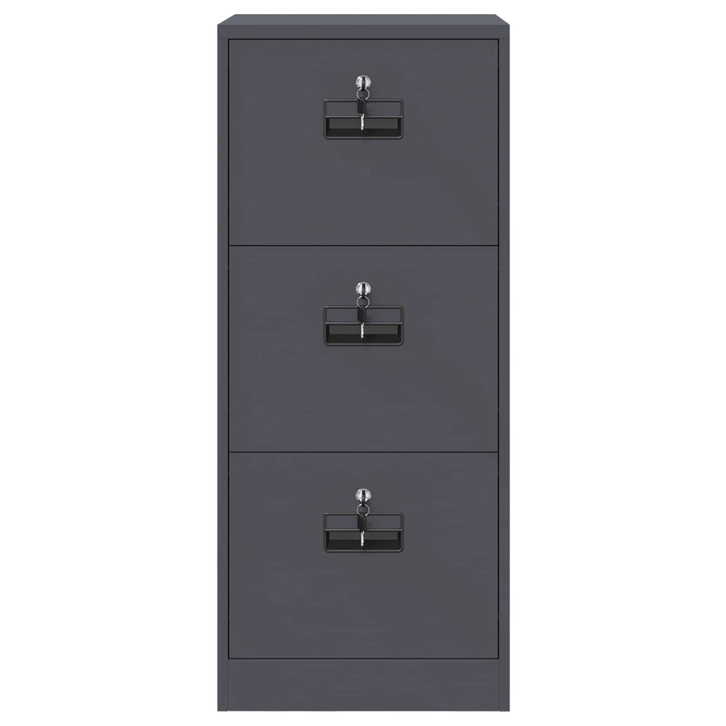 Fil kabinett Antracit 45,5 x 42 x 106,5 cm Koldvalset Stål