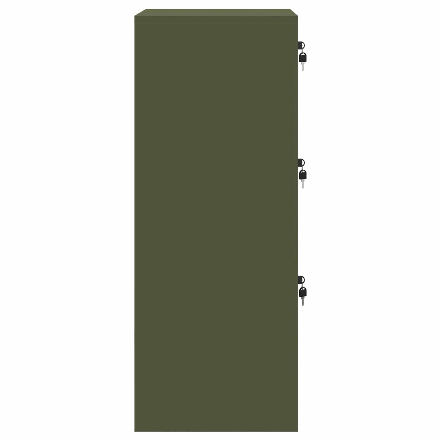 Fil kabinett Oliven grøn 45,5 x 42 x 106,5 cm Koldvalset Stål