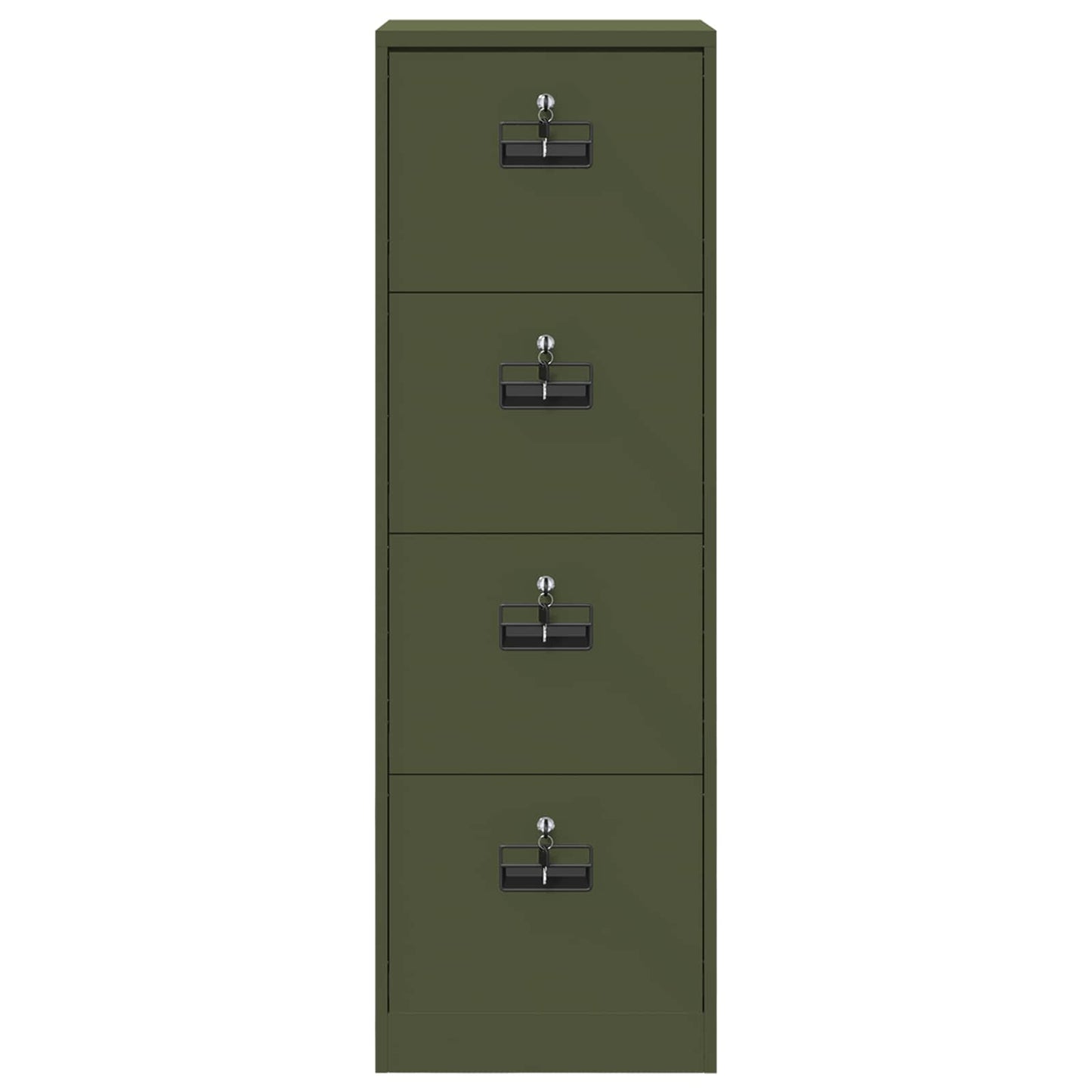 Fil kabinett Oliven grøn 45,5 x 42 x 139 cm Koldvalset Stål