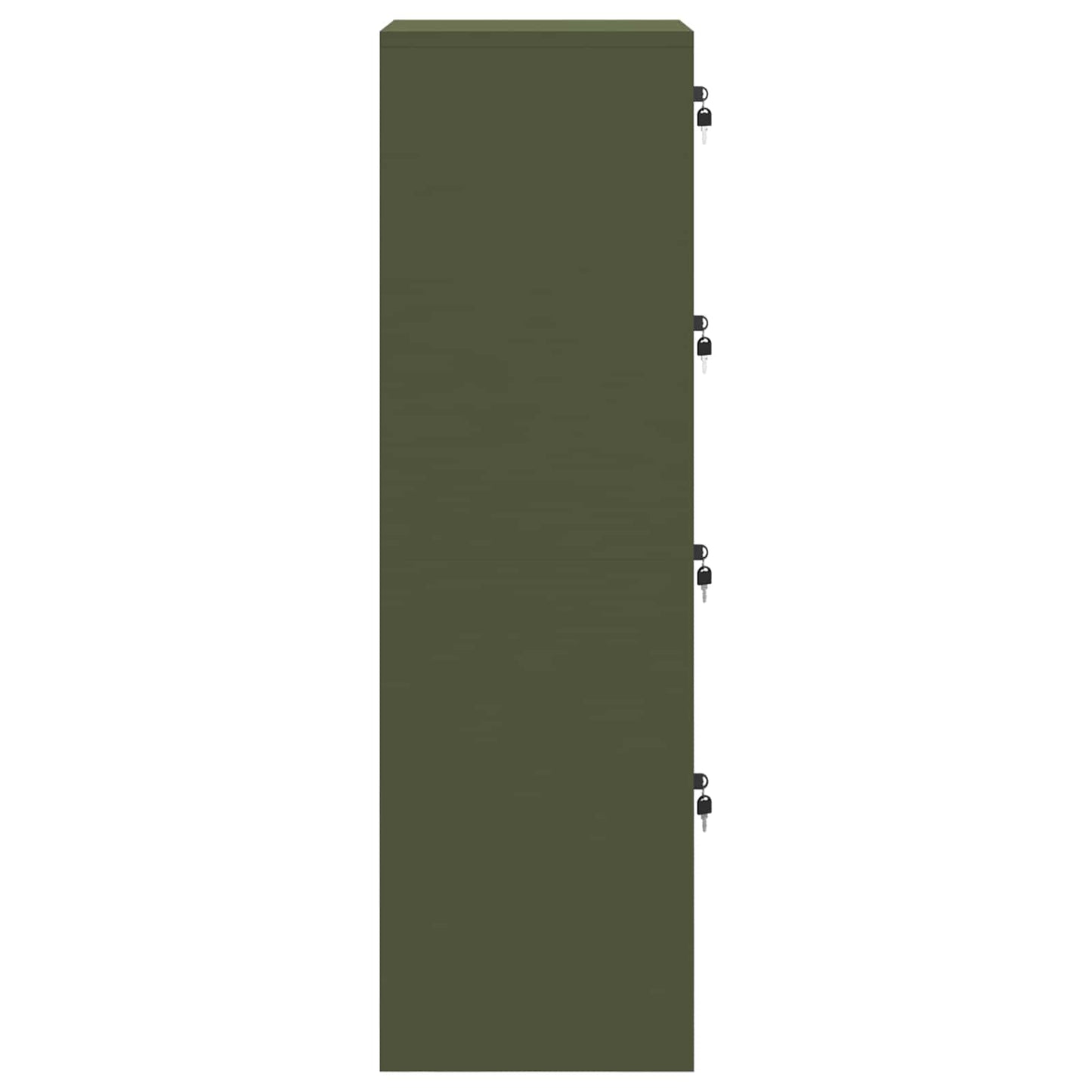 Fil kabinett Oliven grøn 45,5 x 42 x 139 cm Koldvalset Stål