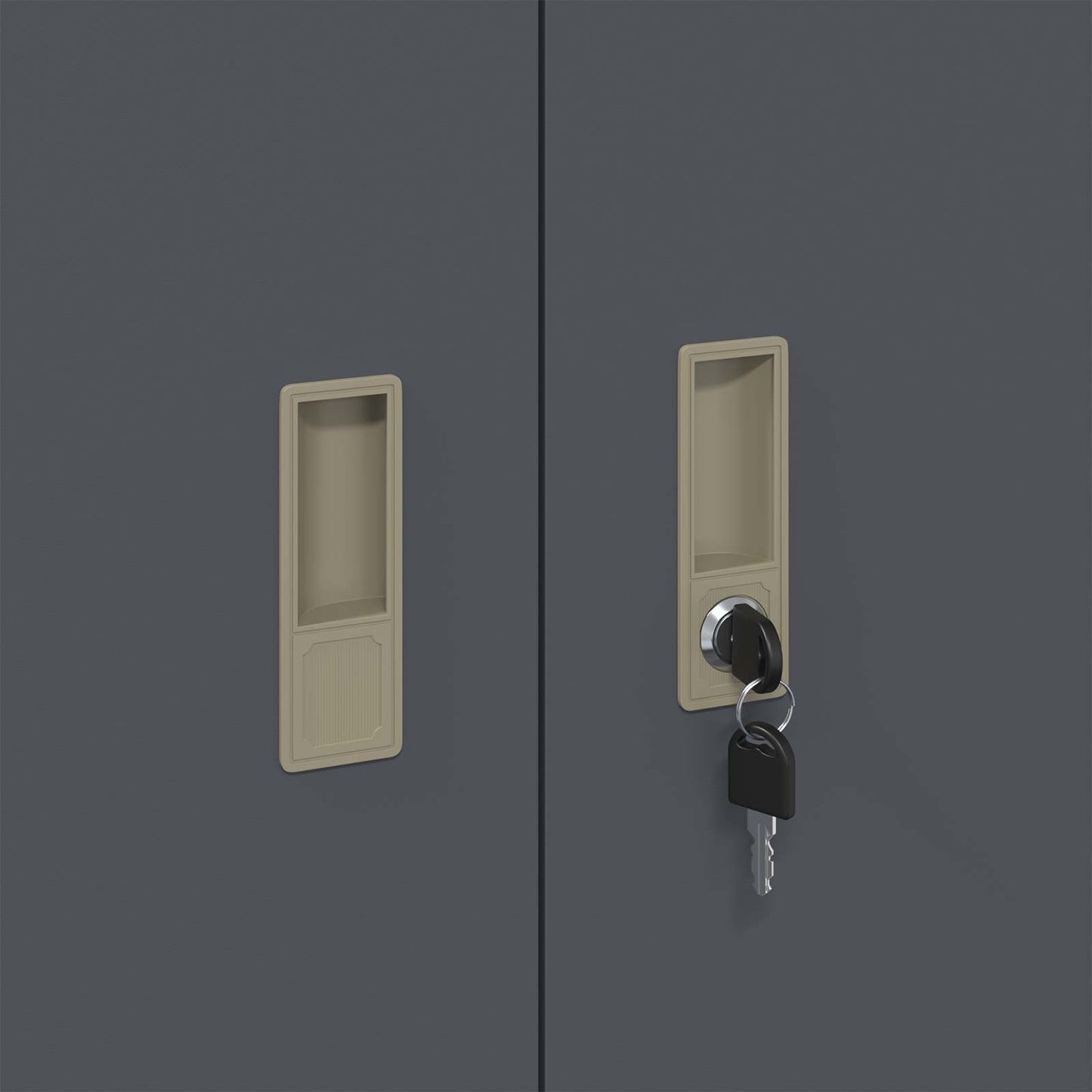 Opbevaringsskab Antracit 90 x 40 x 70 cm Stål