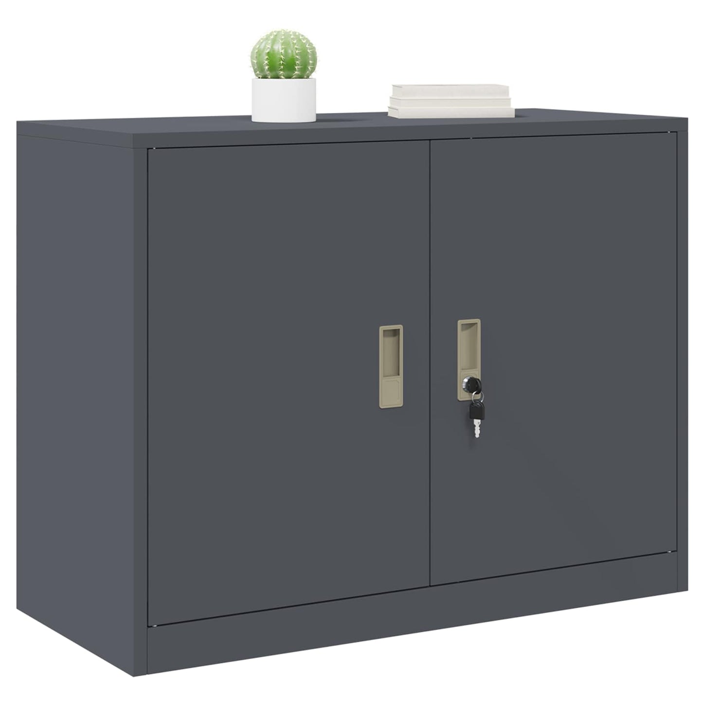 Opbevaringsskab Antracit 90 x 40 x 70 cm Stål