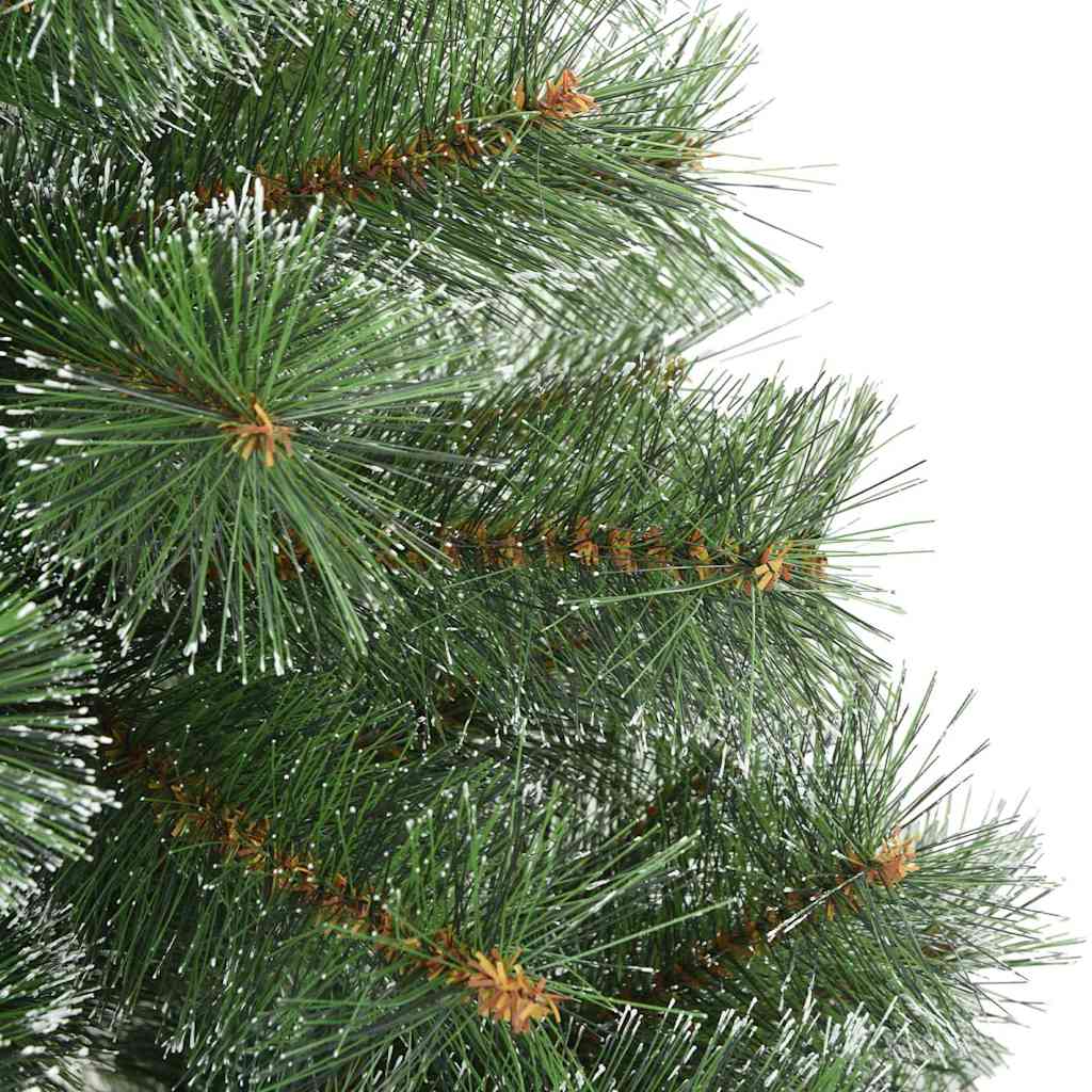 Kunstigt bøjelig juletræ snefløjtet Grøn 210 cm PVC, stål