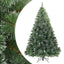 Kunstigt bøjelig juletræ snefløjtet Grøn 210 cm PVC, stål