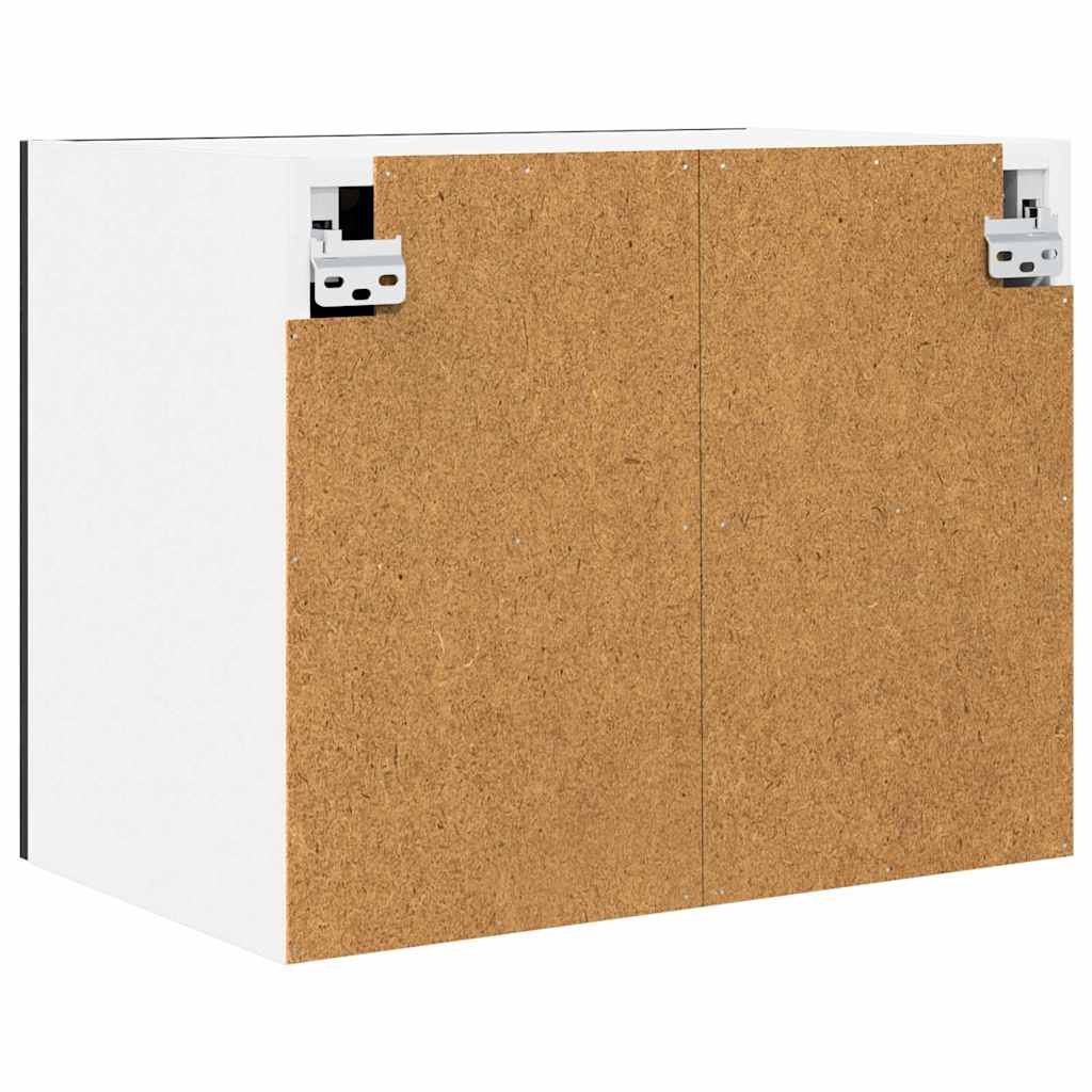 Hængeskab Sort Eg og Hvid 50 x 31 x 40 cm Konstrueret træ