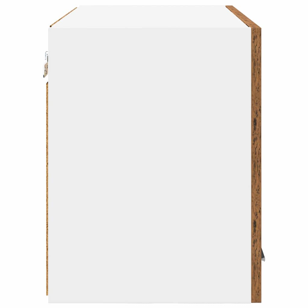 Hængeskab Gammelt træ og Hvid 60 x 31 x 40 cm Konstrueret træ