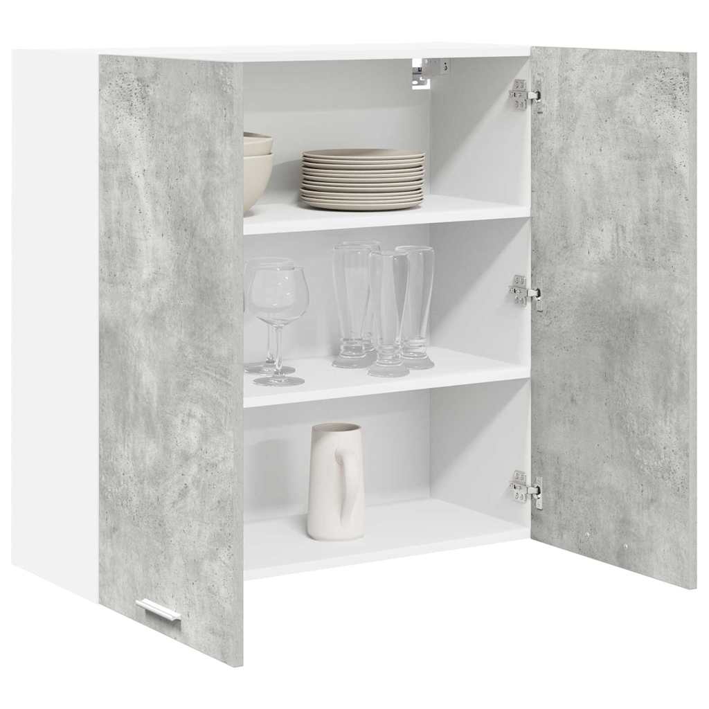 Hængeskab Beton Grå 80 x 31 x 80 cm Konstrueret træ
