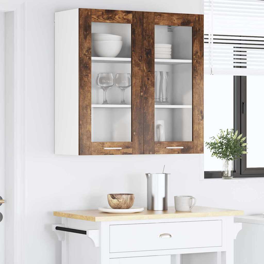 Hængeskab Røget eg 80 x 31 x 80 cm Konstrueret træ