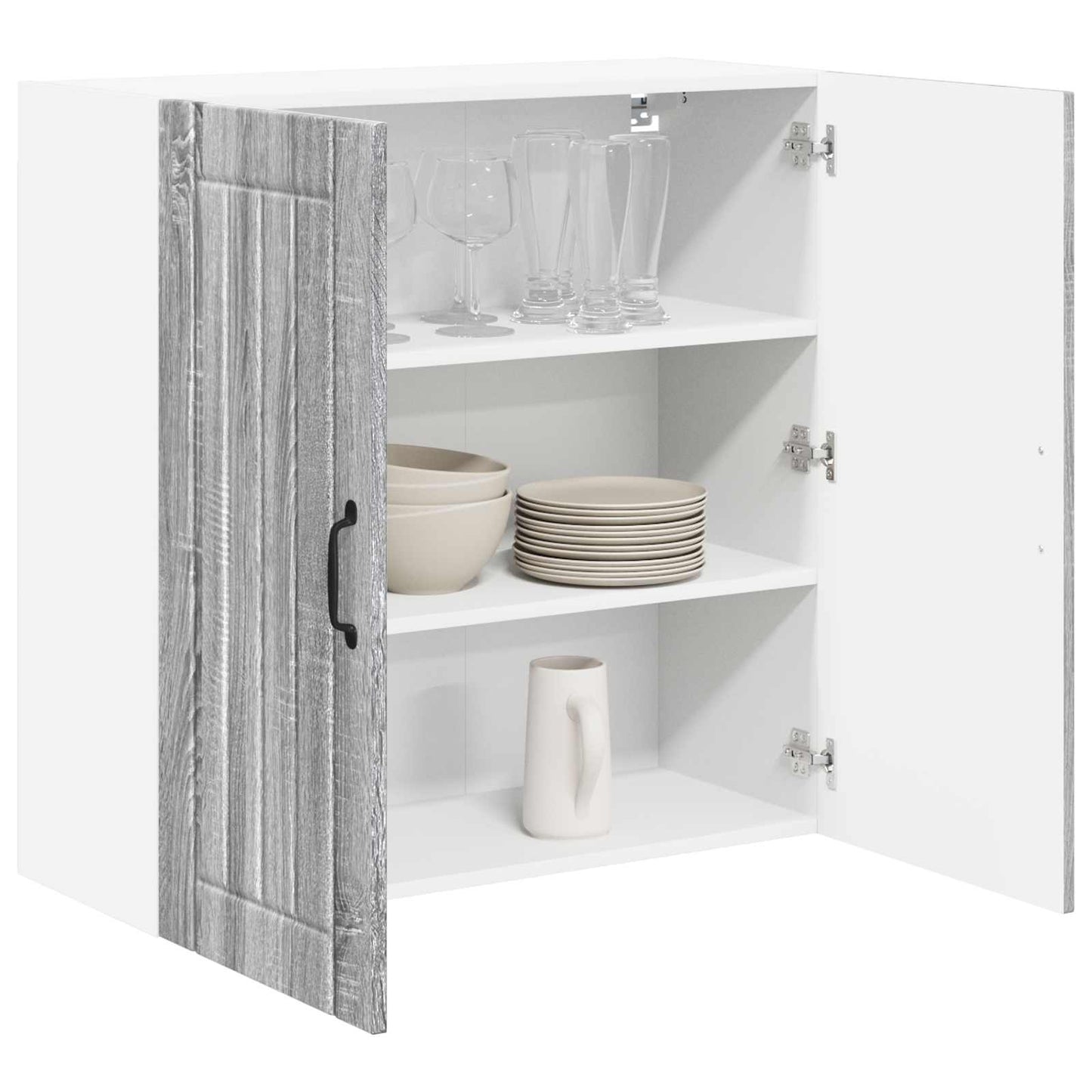 Vægskab LUCCA Grå sonoma-eg 80 x 31 x 80 cm Konstrueret træ