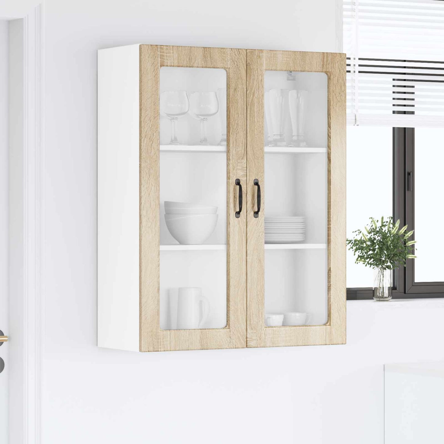 Væglågskab PORTO Sonoma eg 80 x 31 x 100 cm Konstrueret træ