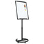 Magnetisk whiteboard Sort og Hvid 62 x 62,5 x 197 cm EPS