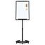 Magnetisk whiteboard Sort og Hvid 62 x 62,5 x 197 cm EPS