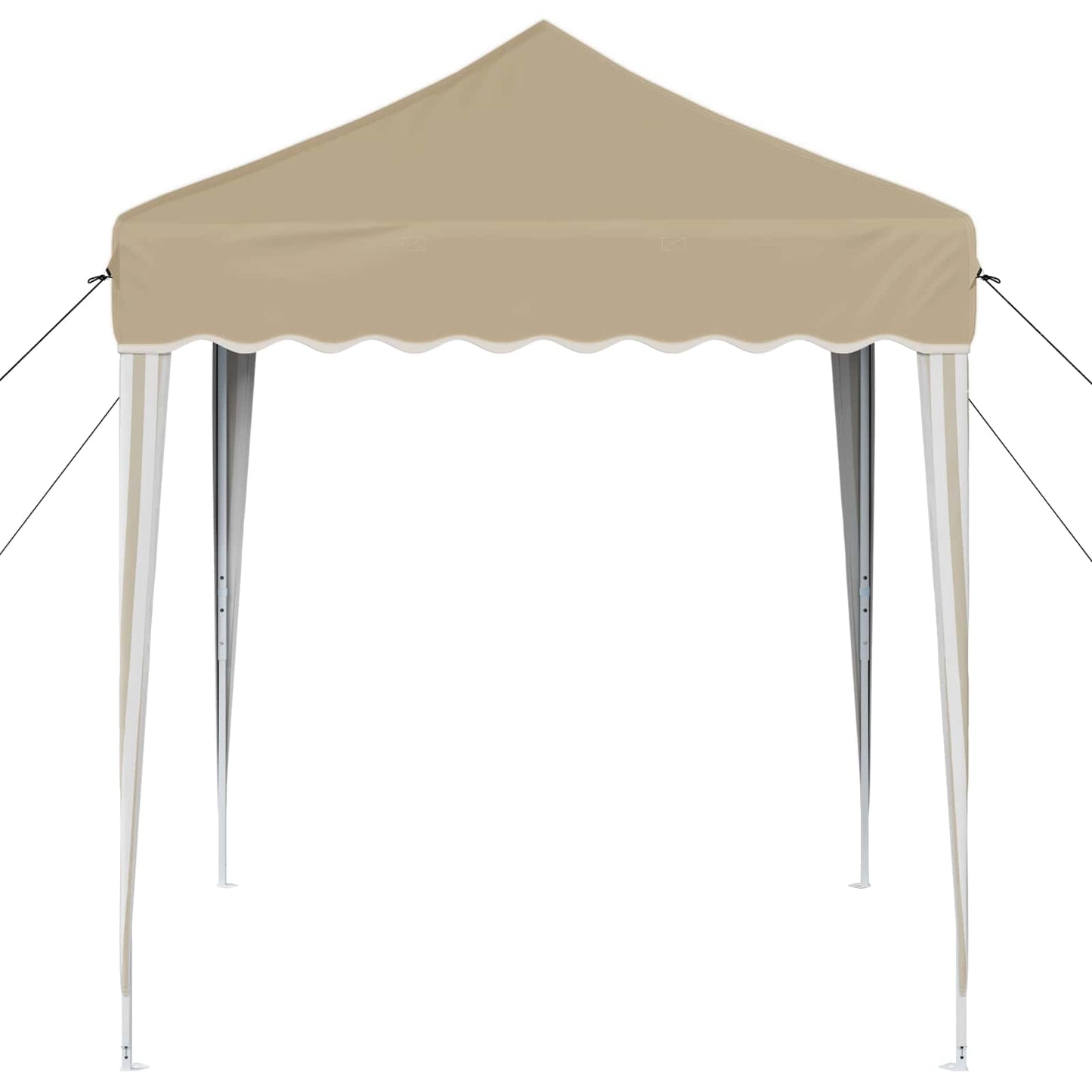 Pop-up Festtelt 195 x 195 x 245 cm Cremefarvet Oxford stof