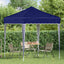 Pop-up Festtelt 195 x 195 x 245 cm Blå Oxford stof