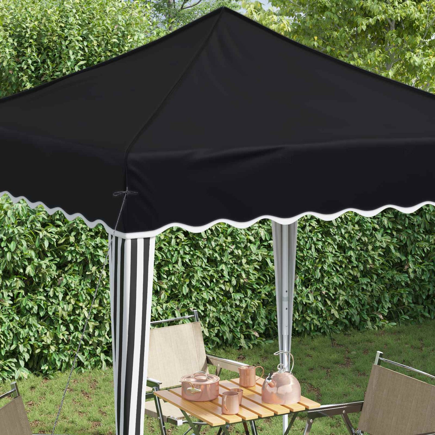 Pop-up Festtelt 195 x 195 x 245 cm Antracit Oxford stof