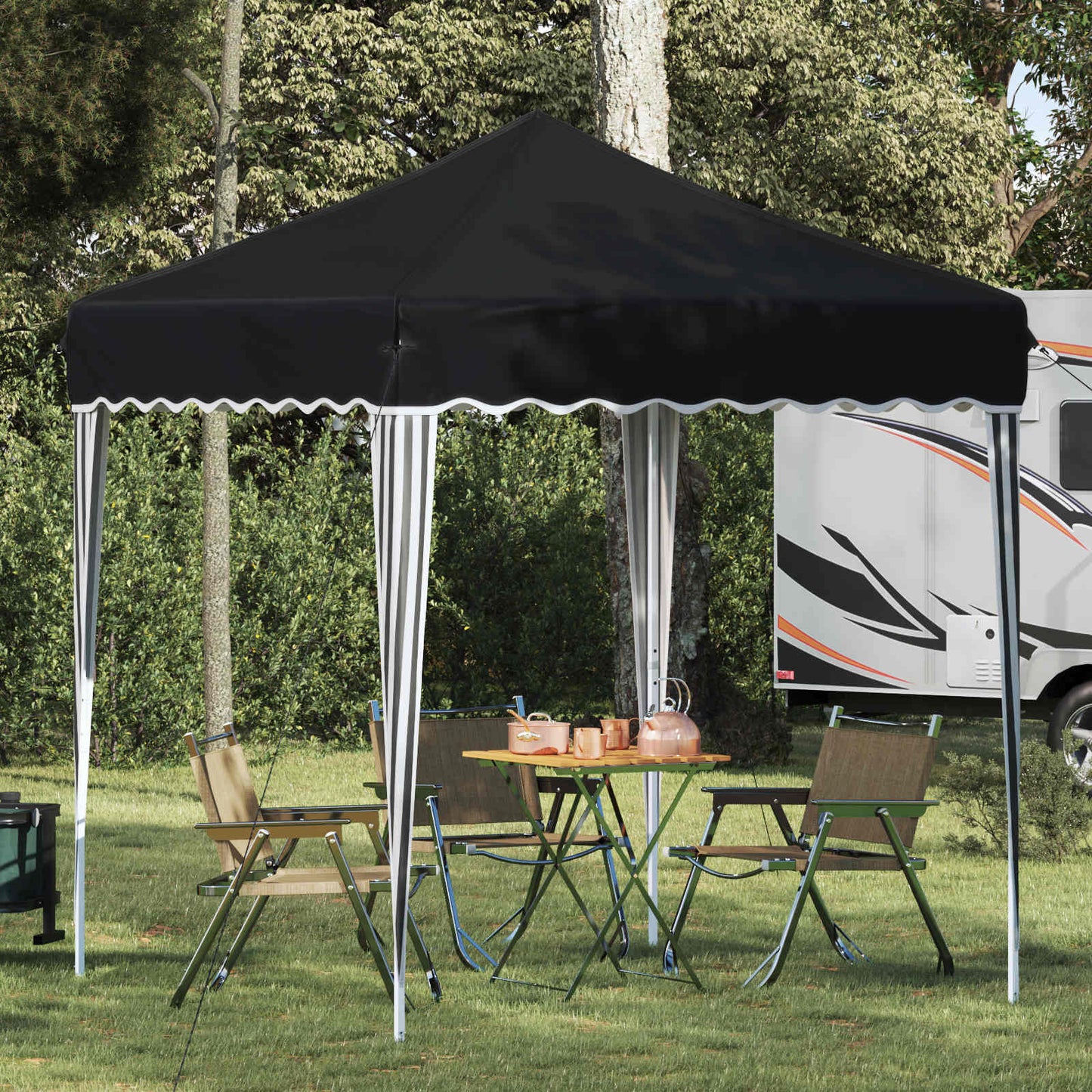 Pop-up Festtelt 195 x 195 x 245 cm Antracit Oxford stof