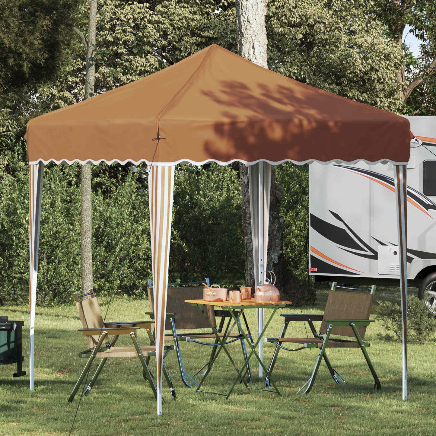 Pop-up Festtelt 195 x 195 x 245 cm Beige Oxford stof