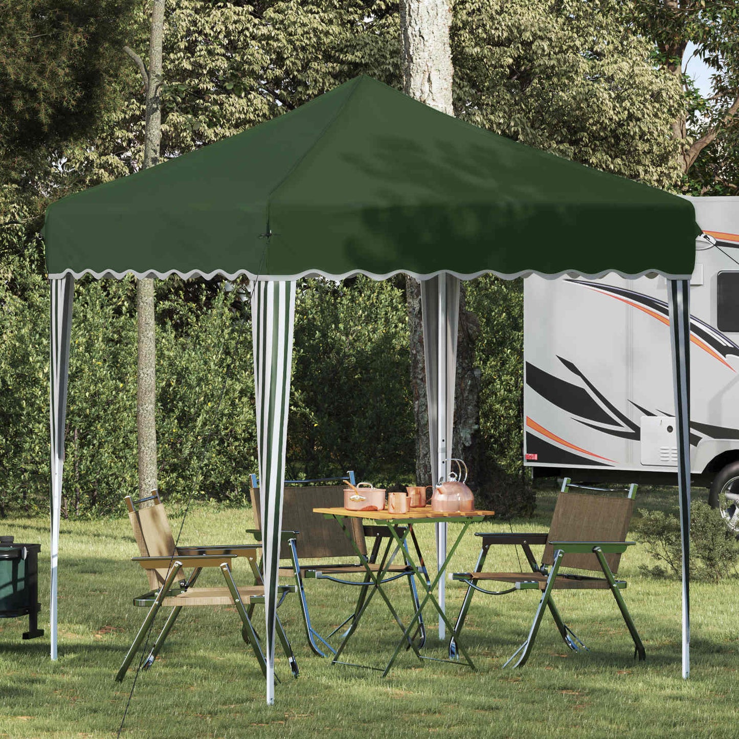 Pop-up Festtelt 195 x 195 x 245 cm Grøn Oxford stof
