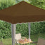 Pop-up Festtelt 195 x 195 x 245 cm Gråbrun Oxford stof
