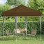 Pop-up Festtelt 195 x 195 x 245 cm Gråbrun Oxford stof