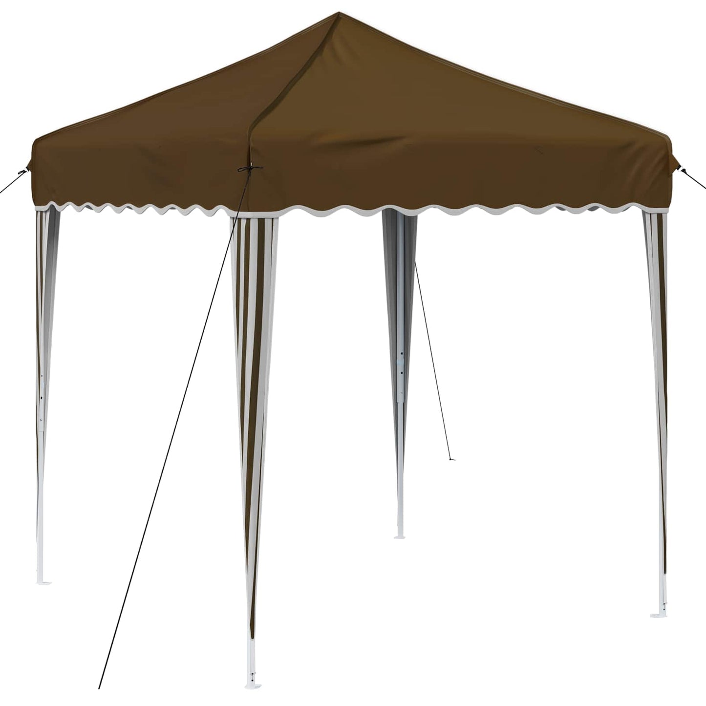 Pop-up Festtelt 195 x 195 x 245 cm Gråbrun Oxford stof