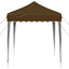 Pop-up Festtelt 195 x 195 x 245 cm Gråbrun Oxford stof