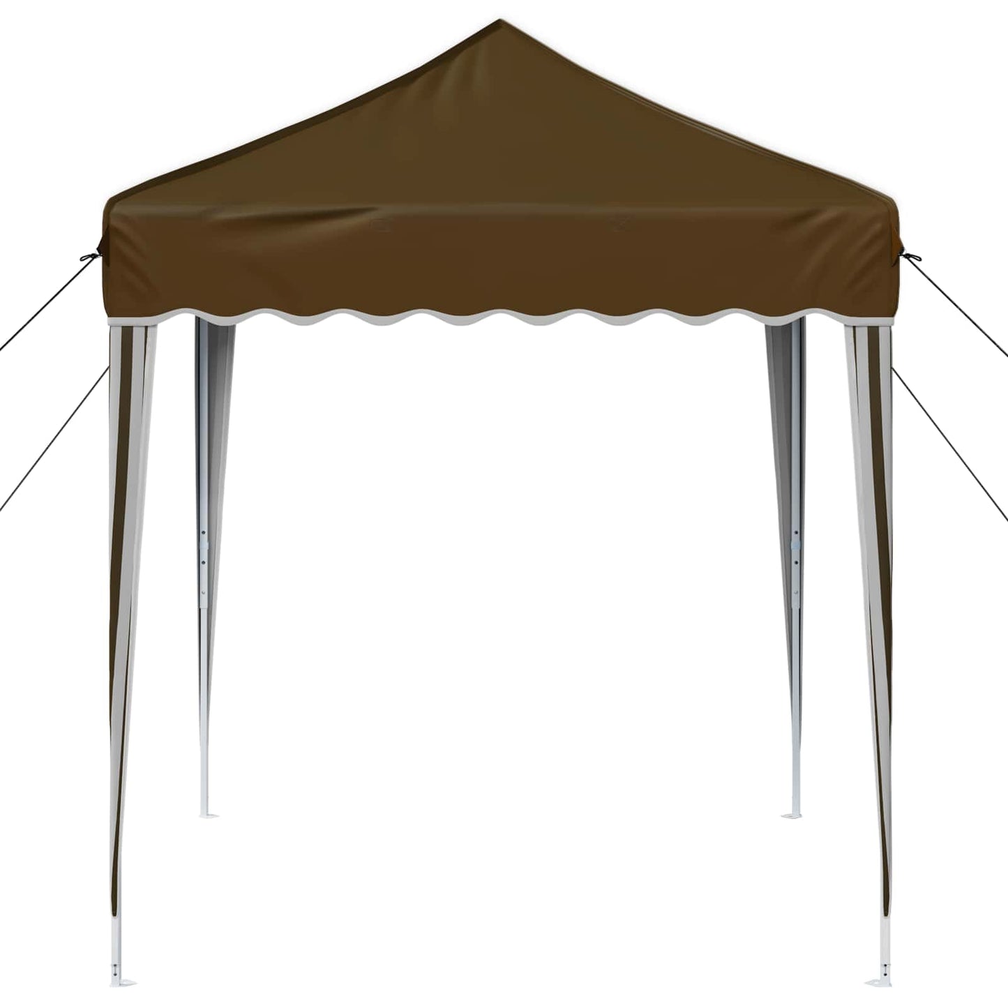 Pop-up Festtelt 195 x 195 x 245 cm Gråbrun Oxford stof