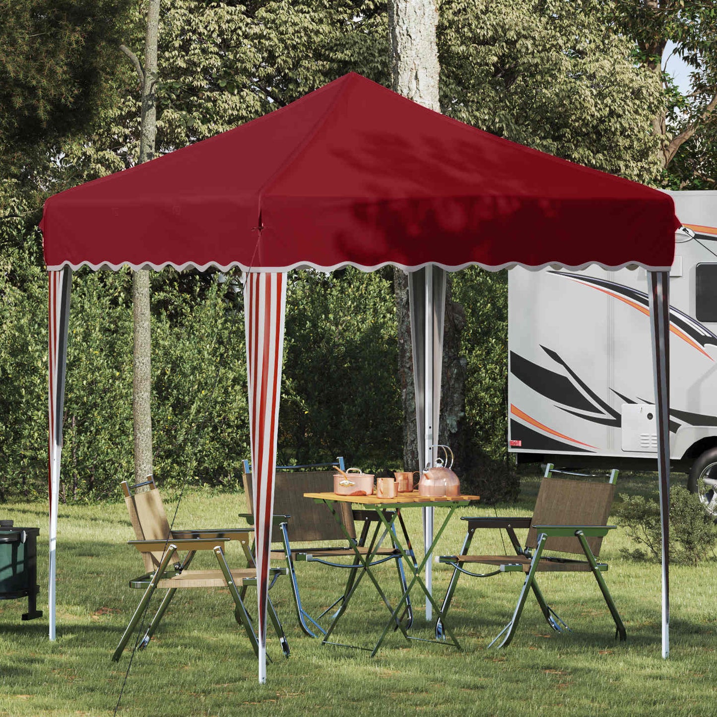 Pop-up Festtelt 195 x 195 x 245 cm Bordeaux Oxford stof