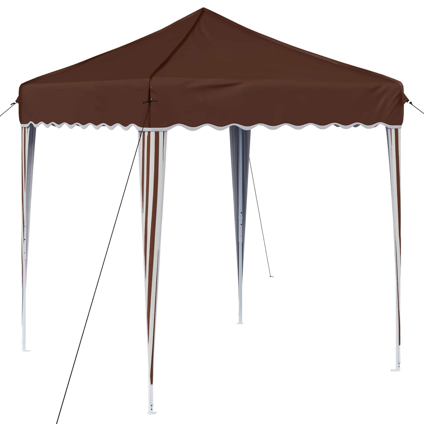 Pop-up Festtelt 195 x 195 x 245 cm Brun Oxford stof