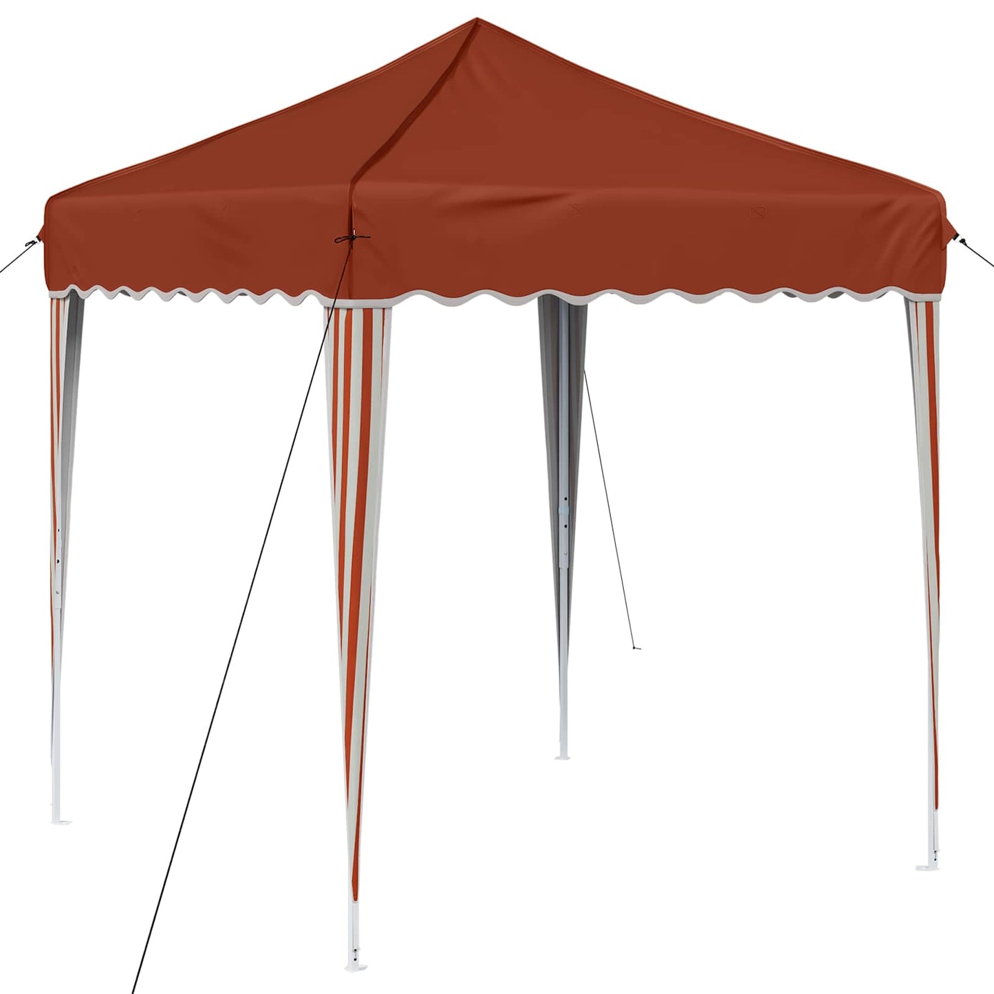 Pop-up Festtelt 195 x 195 x 245 cm Terrakotta Oxford stof