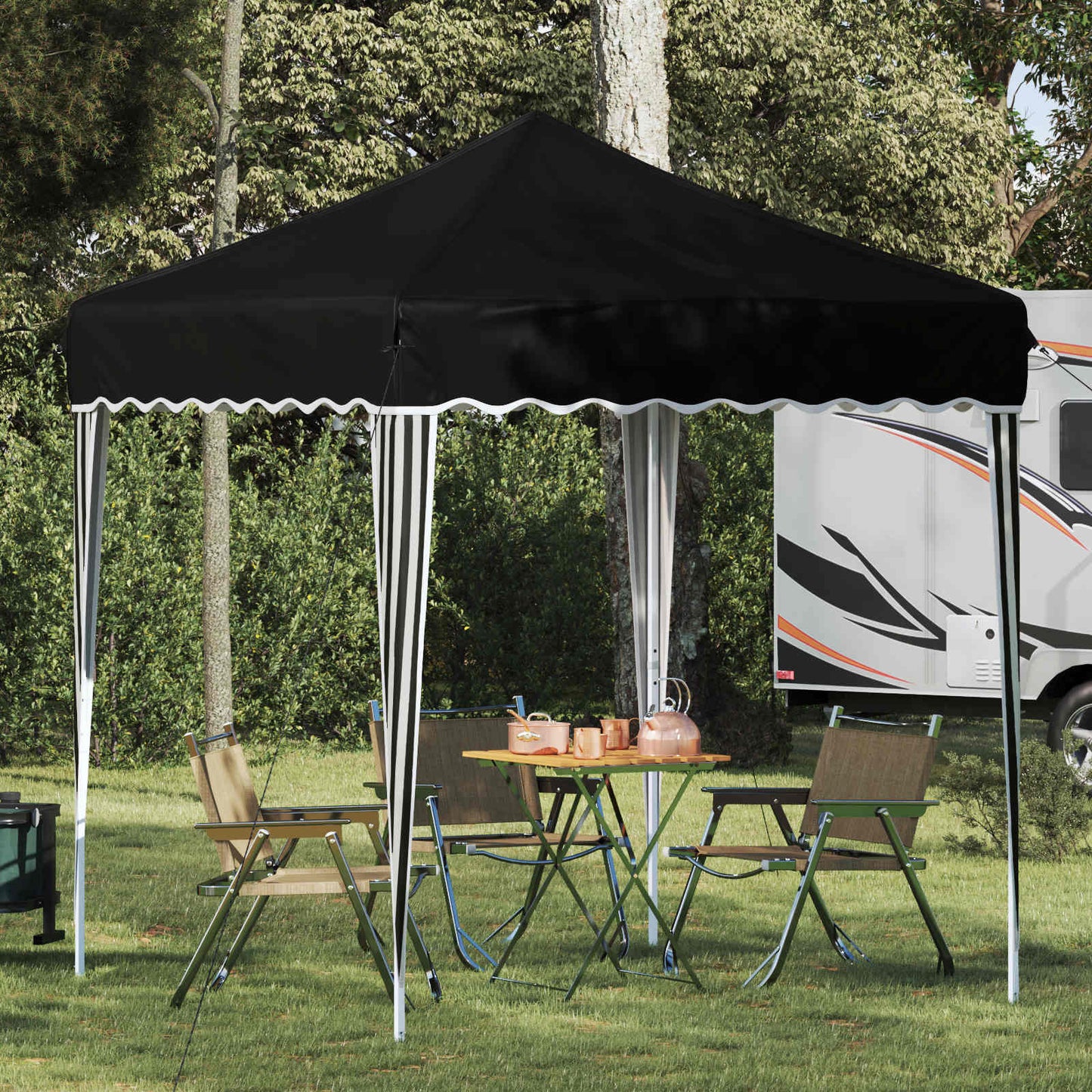 Pop-up Festtelt 195 x 195 x 245 cm Sort Oxford stof